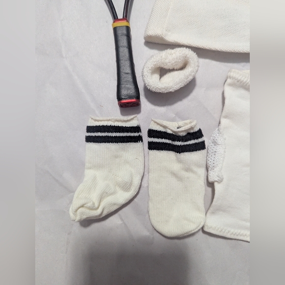 American Girl Doll Tennis Outfit With Racket - Picture 3 of 9